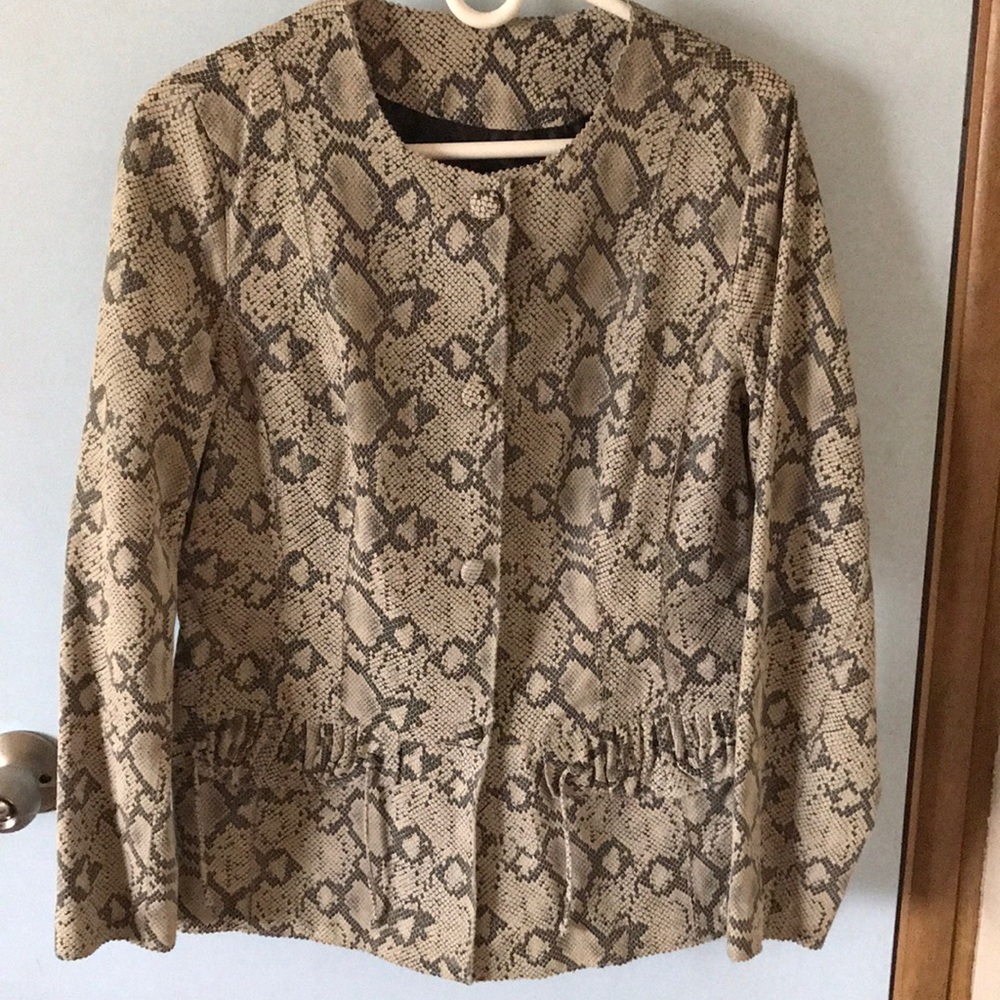 Snake skin jacket